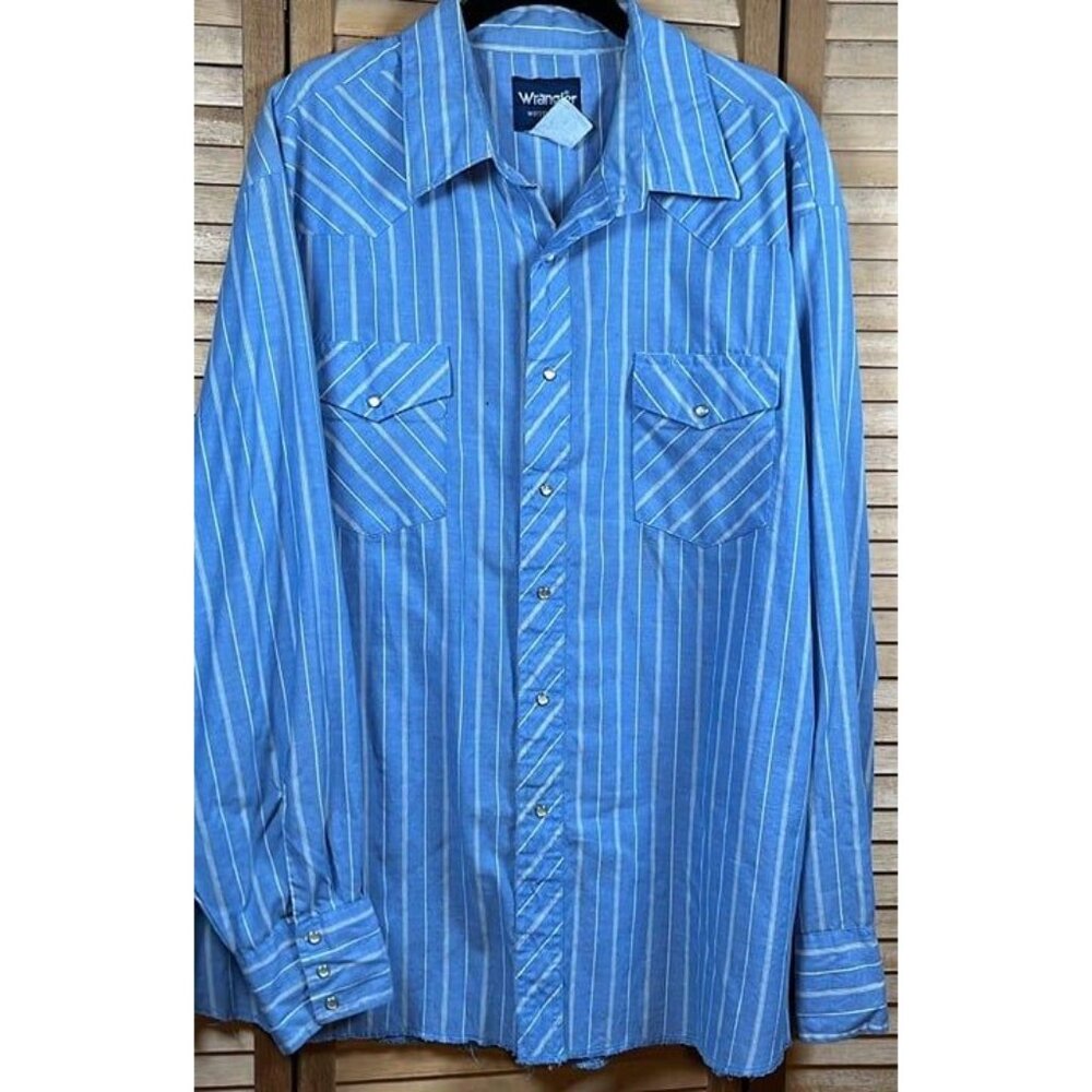 Wrangler Vintage Pearl Snap Long Sleeve Shirt